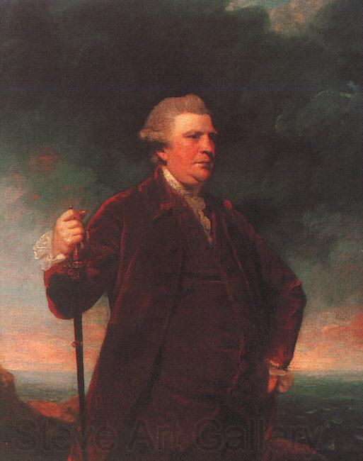Sir Joshua Reynolds Portrait of Admiral Viscount Keppel Spain oil painting art